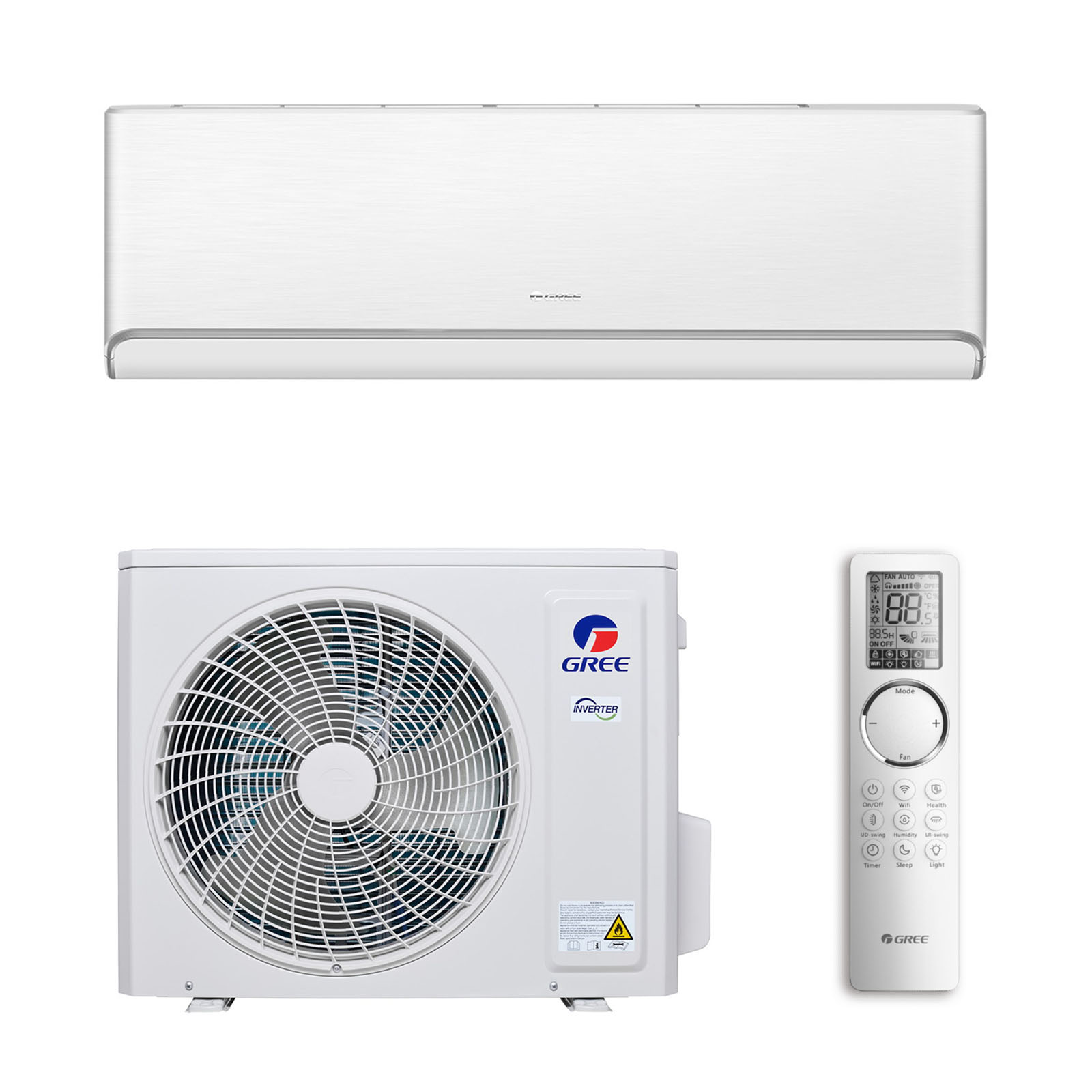 Сплит-система GREE AIRY INVERTER R32 GWH18AVDXE-K6DNA1A(white)